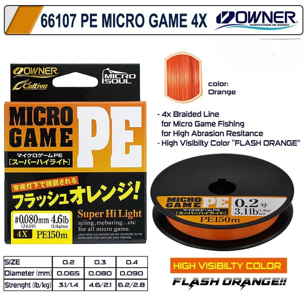 Cultiva LRF İpi 66107 PE #03 Micro Game 4X