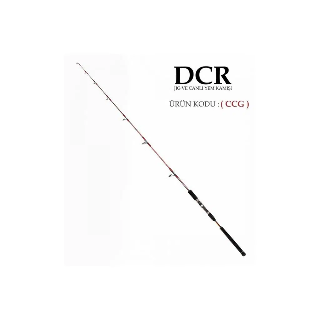 DCR HİLAL JIG VE CANLI YEM KAMIŞI 185 CM 150-350 BORDO