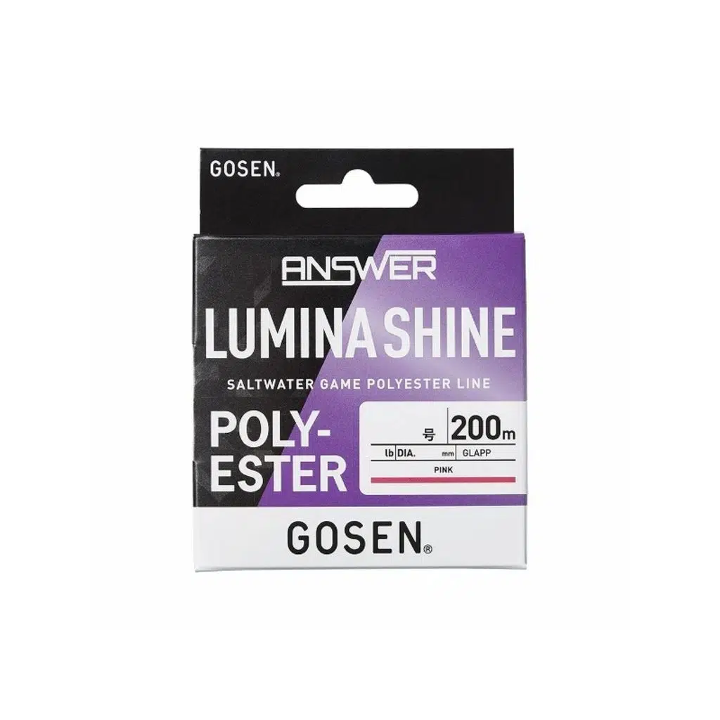Gosen Answer Lumina Shine Polyester Misina 0.074MM-200MT-1.1LB