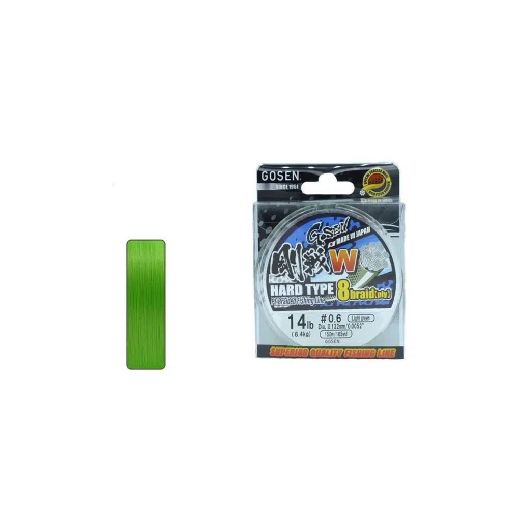 GOSEN W8 HARD TYPE 150M A.YEŞİL PE 0.8-0.153 MM