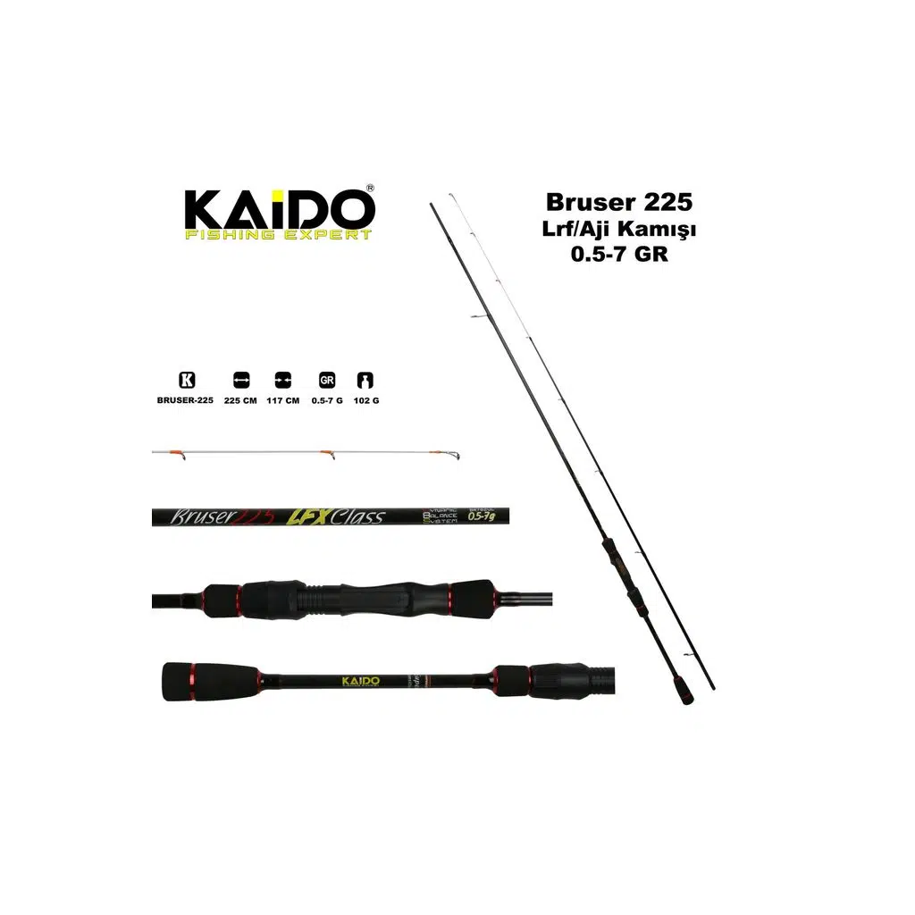 Kaido Bruser 225 Cm 0.5-7 Gr Lrf Kamışı Aji Kamışı