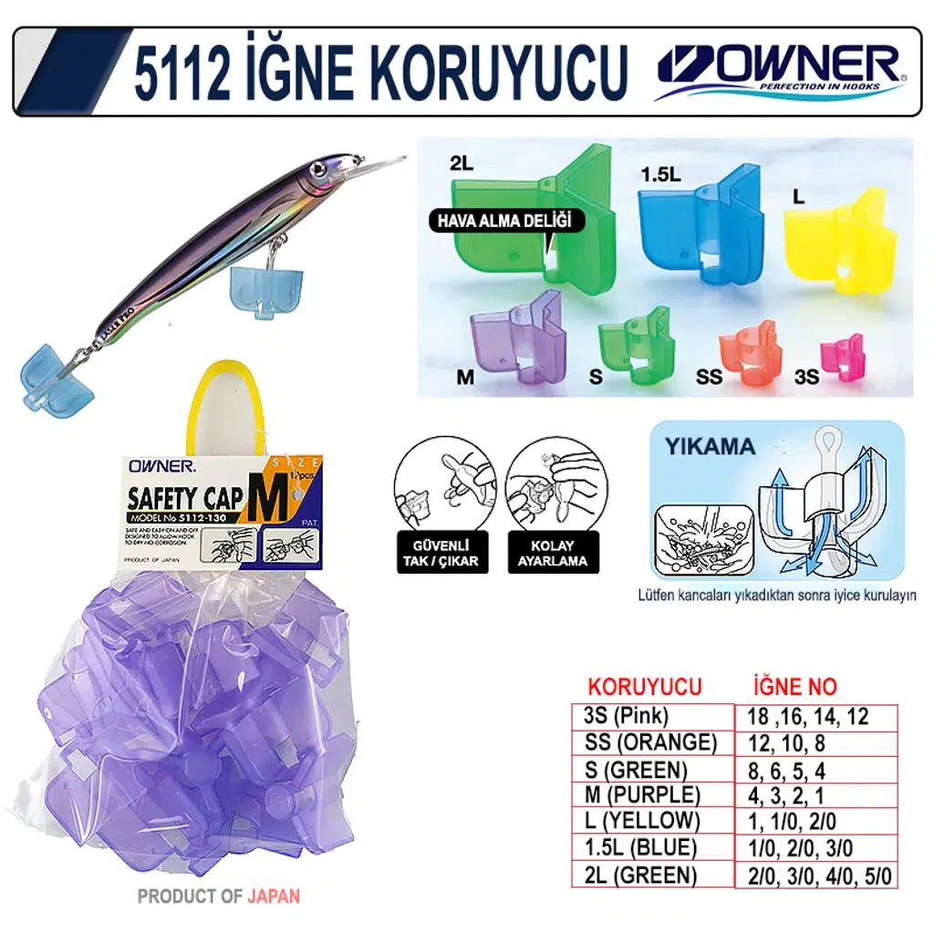 Owner 5112 Safety Cap İğne Koruyucu M (12Ad)