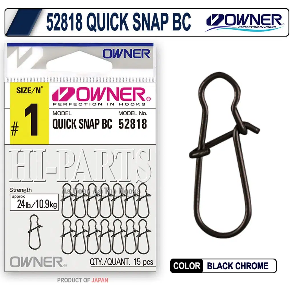 Owner 52818 Quick Snap Rapala Klipsi No:0