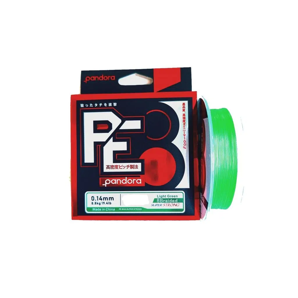PANDORA PE-8 8X 150MT LIGHT GREEN 0,16MM