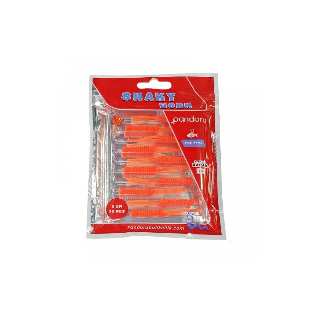 Pandora Shaky Worm 5 Cm Orange