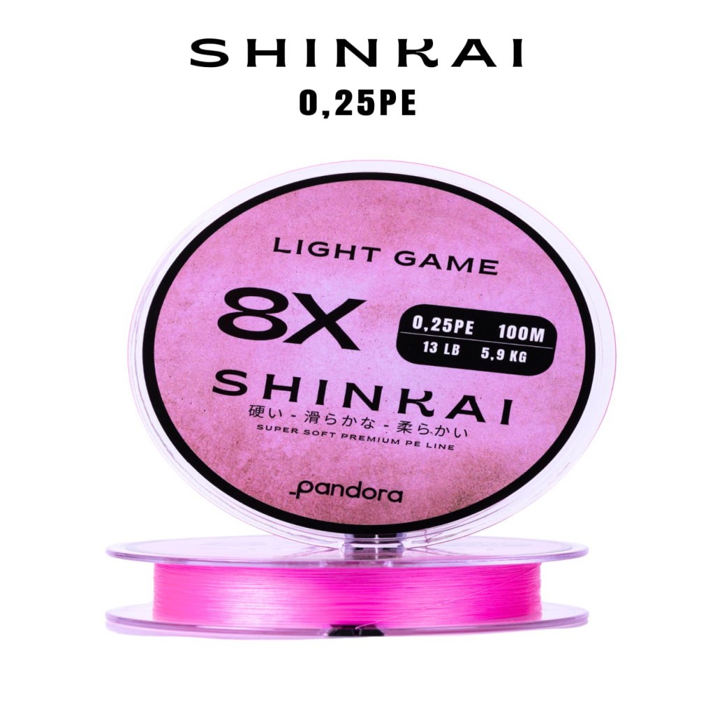 Pandora Shinkai Light Game İp Misina 0.25 PE 100MT