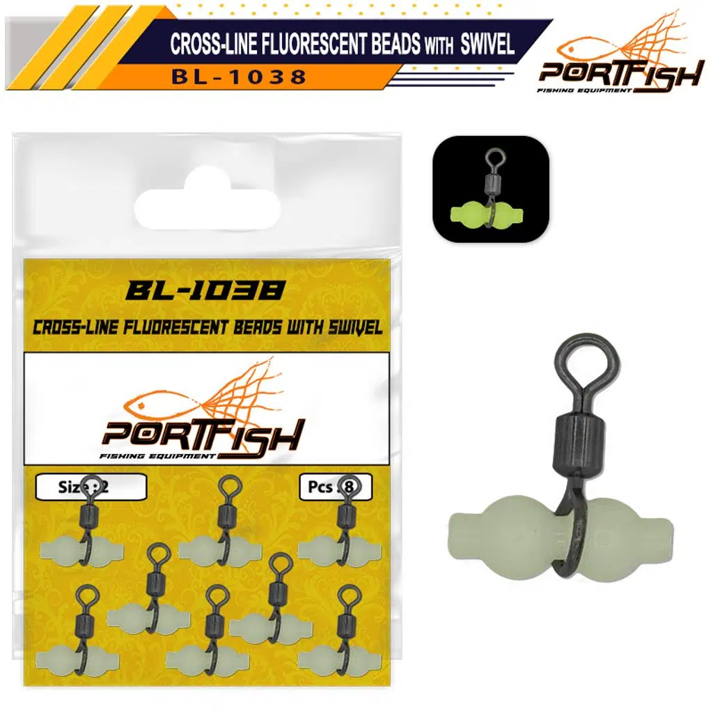 Portfish BL-1038 Üçlü Fosforlu Gezer Fırdöndü No:6 8Psc