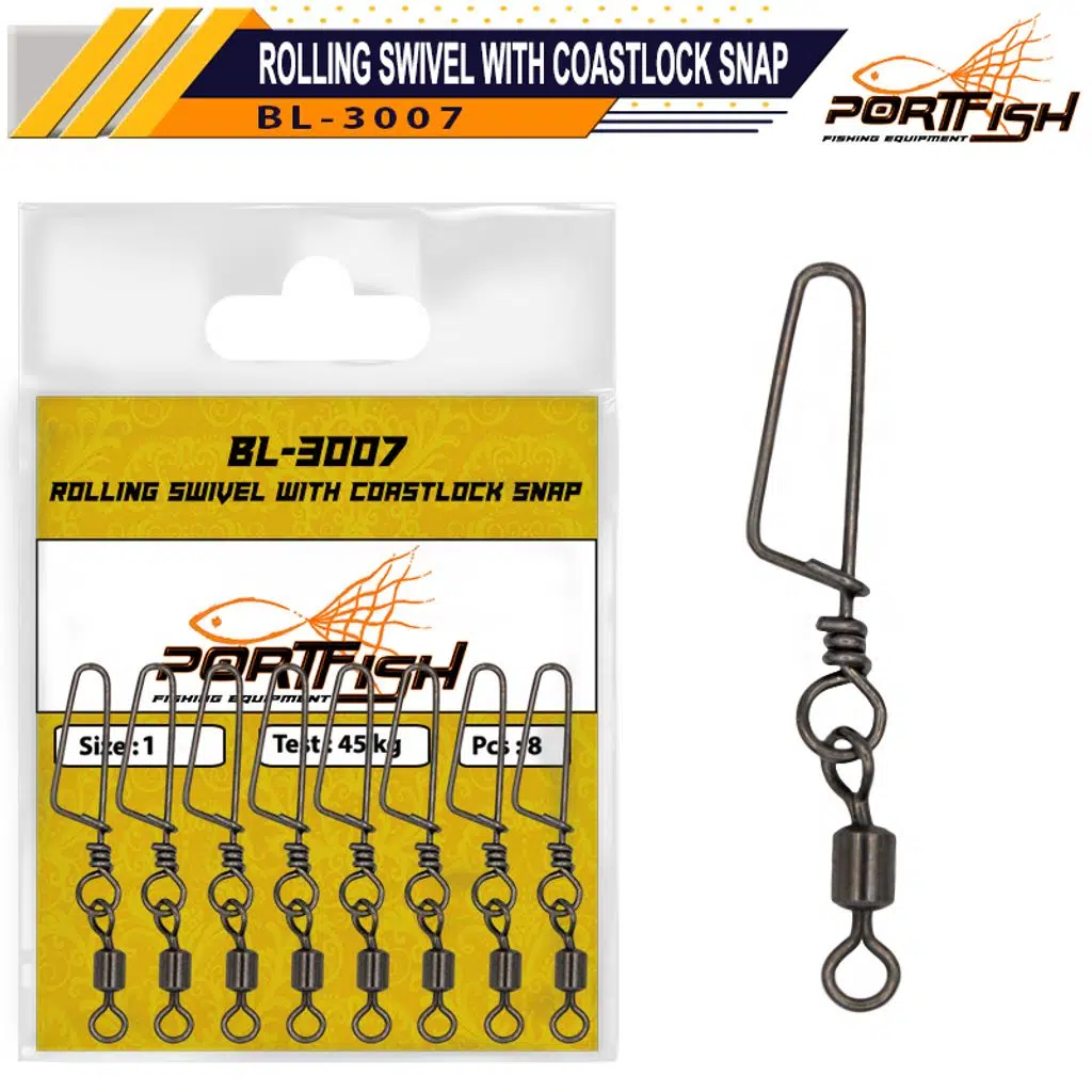 Portfish BL-3007 Klipsli Fırdöndü No:2 10Psc