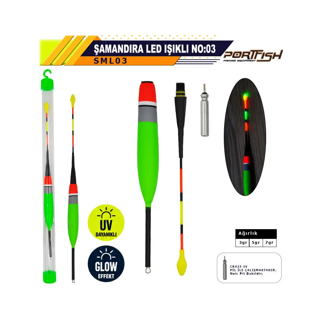 Portfish Şamandıra Led Işıklı No:03 5Gr