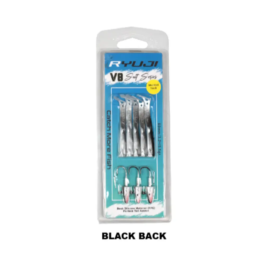 Ryuji V8 8Cm 5.5Gr Silikon Yem Black Back