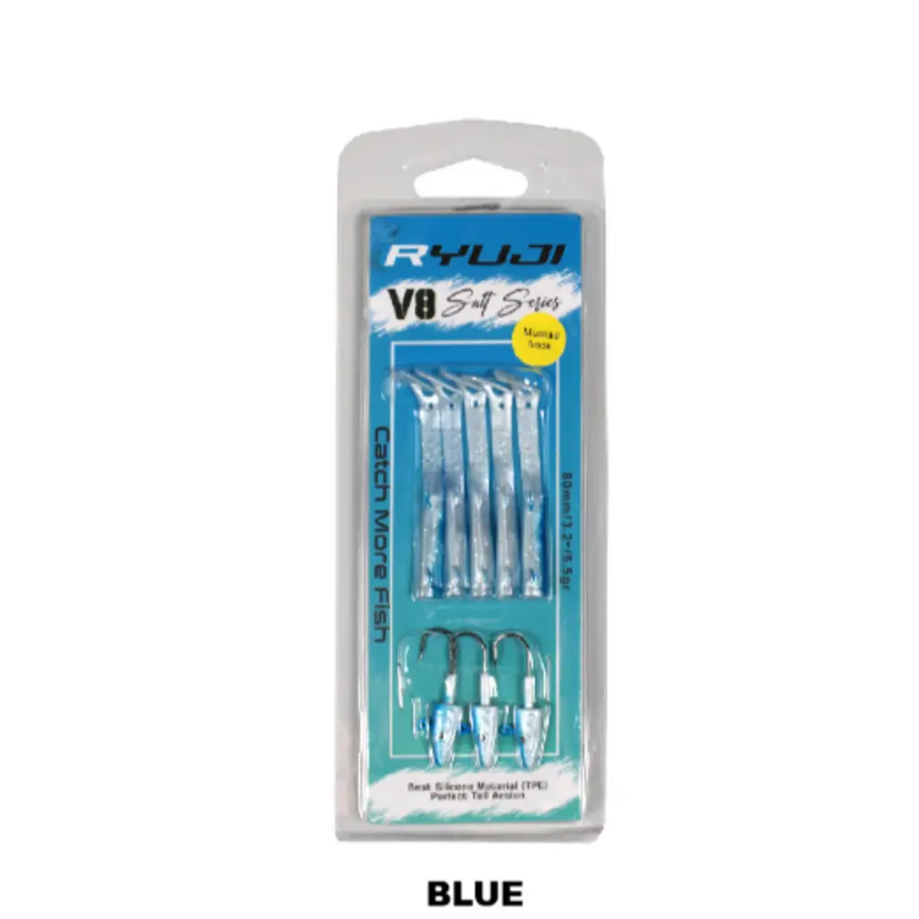 Ryuji V8 8Cm 5.5Gr Silikon Yem Blue