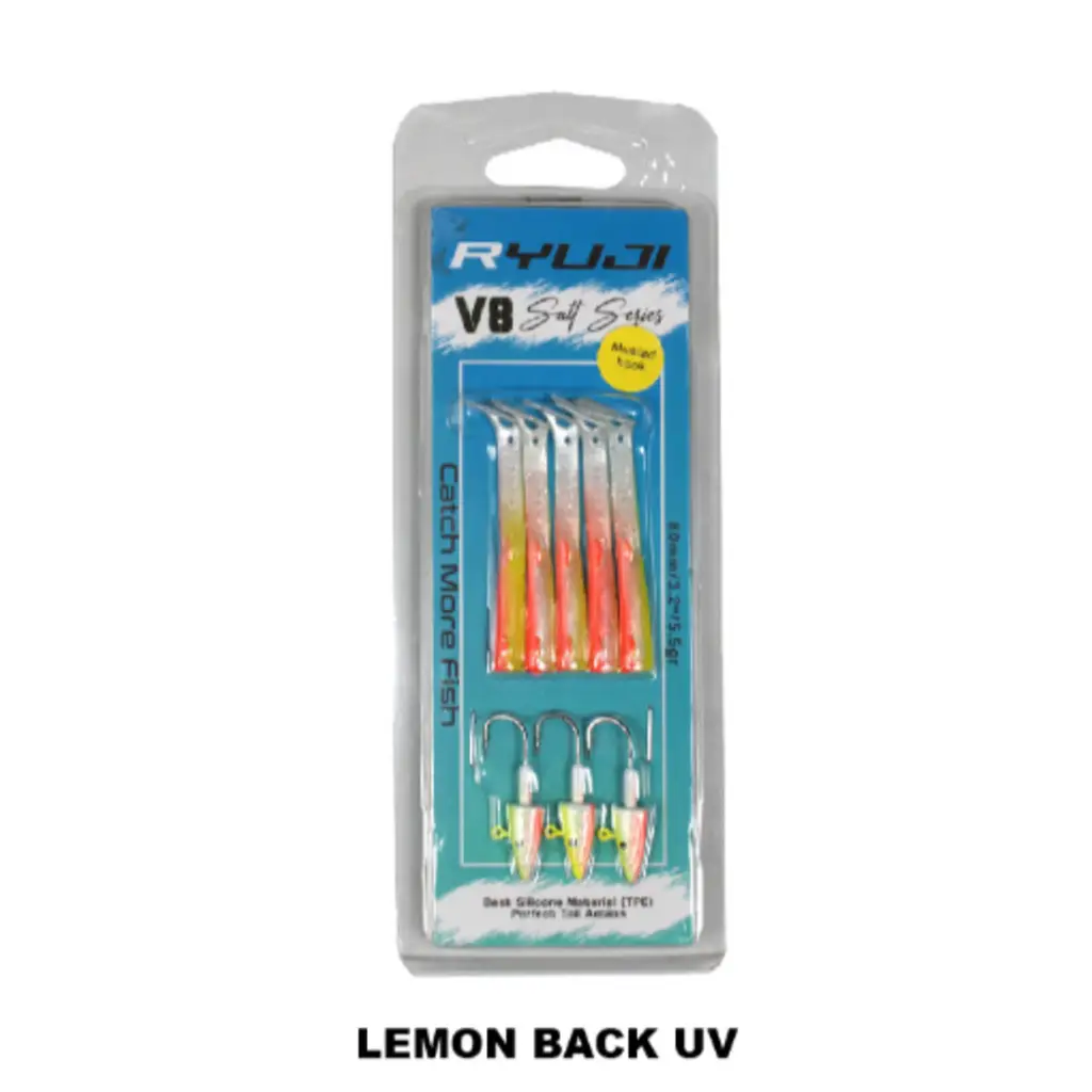 Ryuji V8 8Cm 5.5Gr Silikon Yem Lemon Back UV