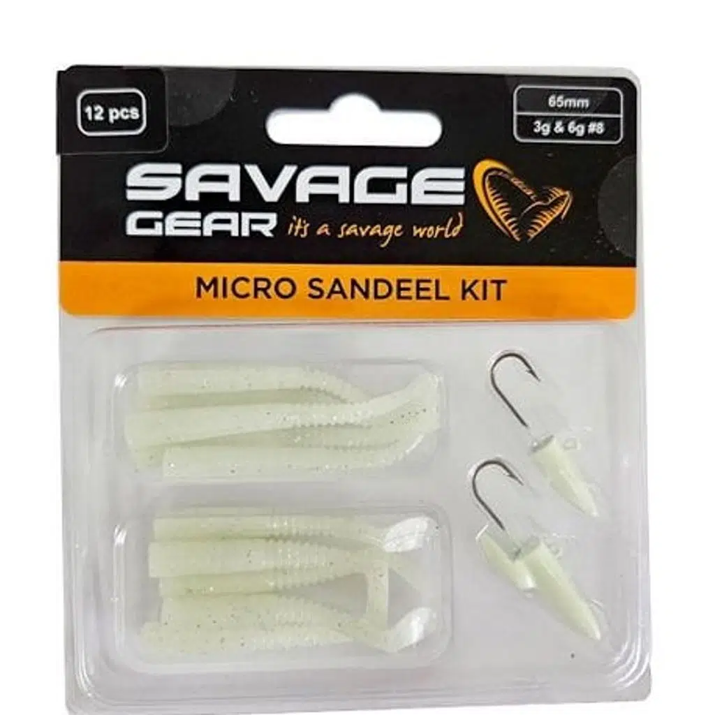 Savage Gear Lrf Micro Sandeel Kit 12 Adet(1+1.5+5) Glow
