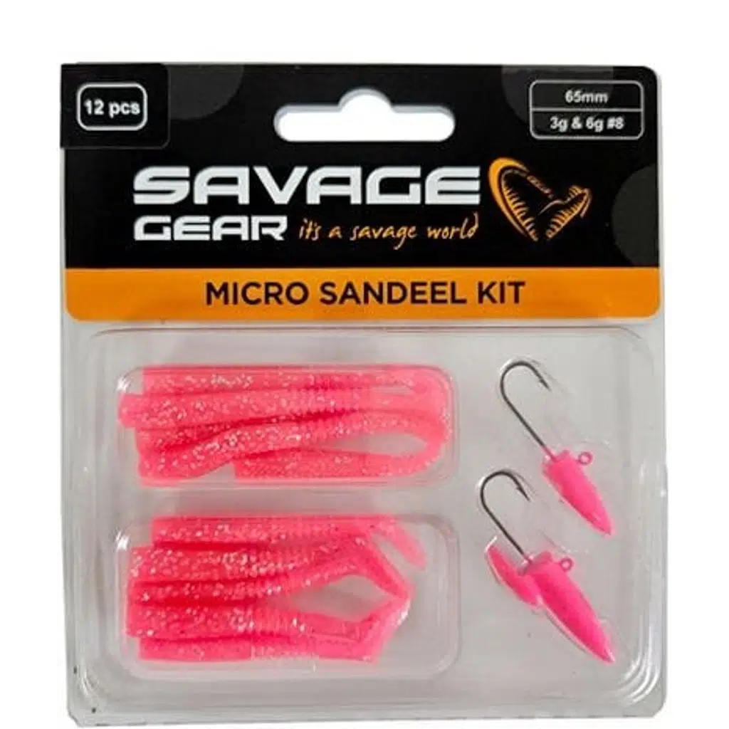 Savage Gear Lrf Micro Sandeel Kit 12 Adet(1+1.5+5) Pink