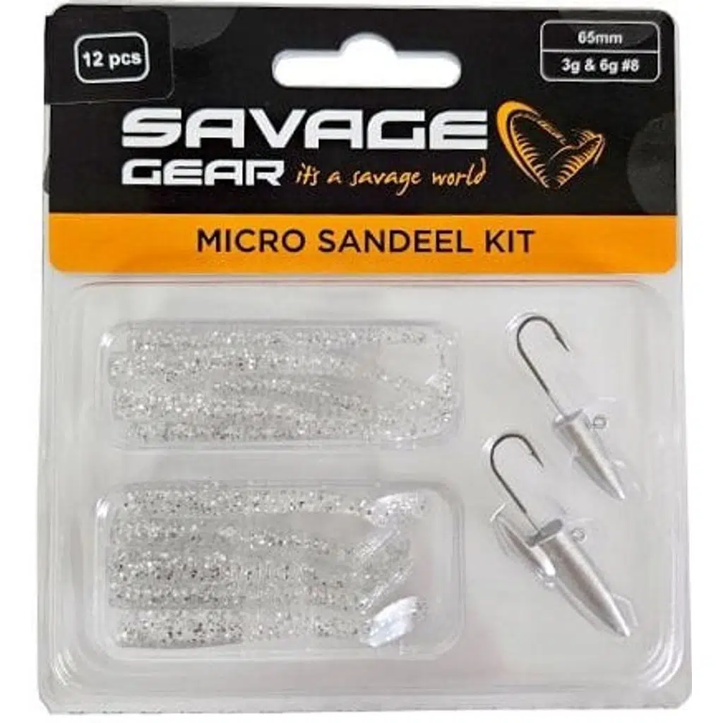 Savage Gear Lrf Micro Sandeel Kit 12 Adet(1+1.5+5) Silver