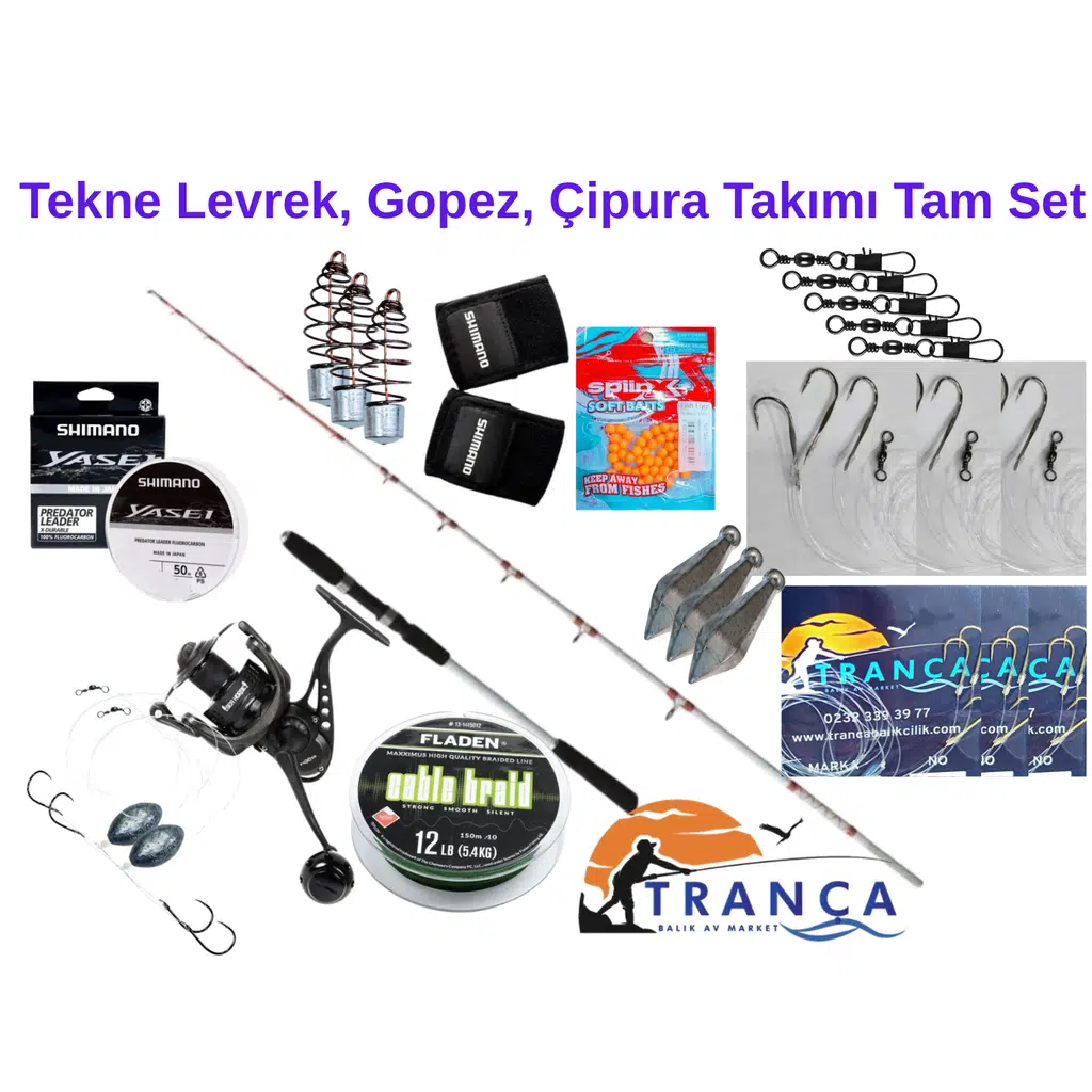 Tekne Levrek, Gopez, (Kupes) Çipura Takımı Tam Set